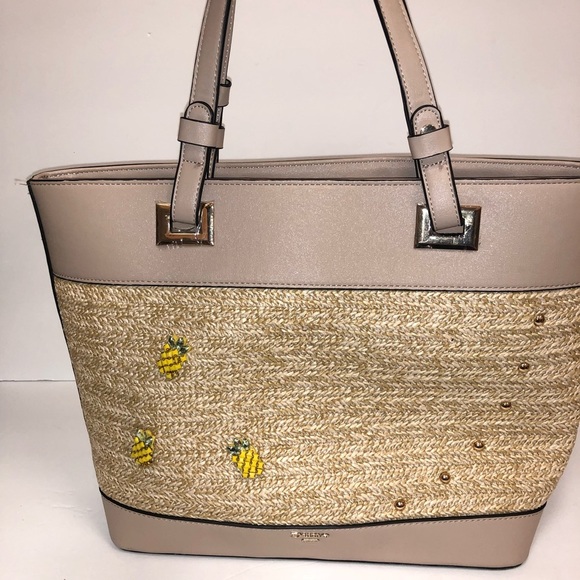 Dune London Bags Dune London Straw And Vegan Leather With